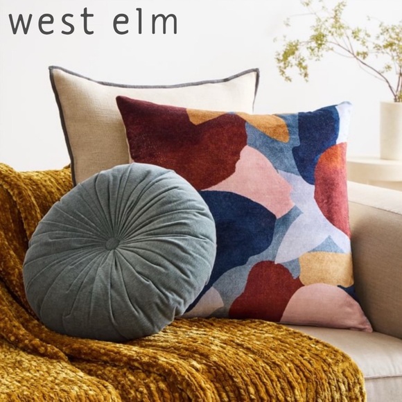 West Elm Other - West Elm Modern Abstract Floral Pillow Cover